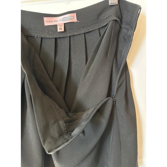 Dollskill x Powerpuff Girls Fly To The Rescue Black Pleated Mini Skirt Size M - Picture 4 of 9